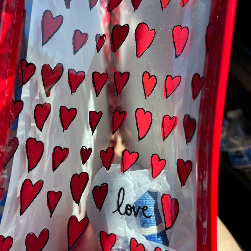 Brighton Clear Tote with Red Heart Accent - Picture 7 of 10